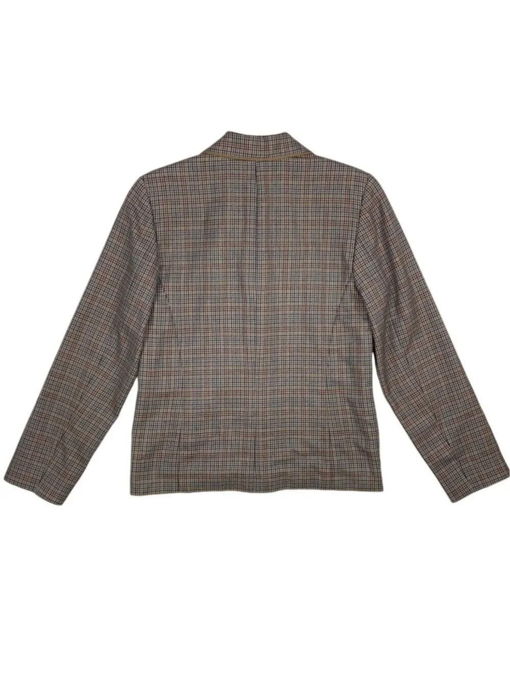 Pendleton Wool Plaid Blazer Jacket 6 Feather Pin Heritage - Picture 14 of 15